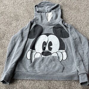 Disney Gray Logo Pullover Hoodie